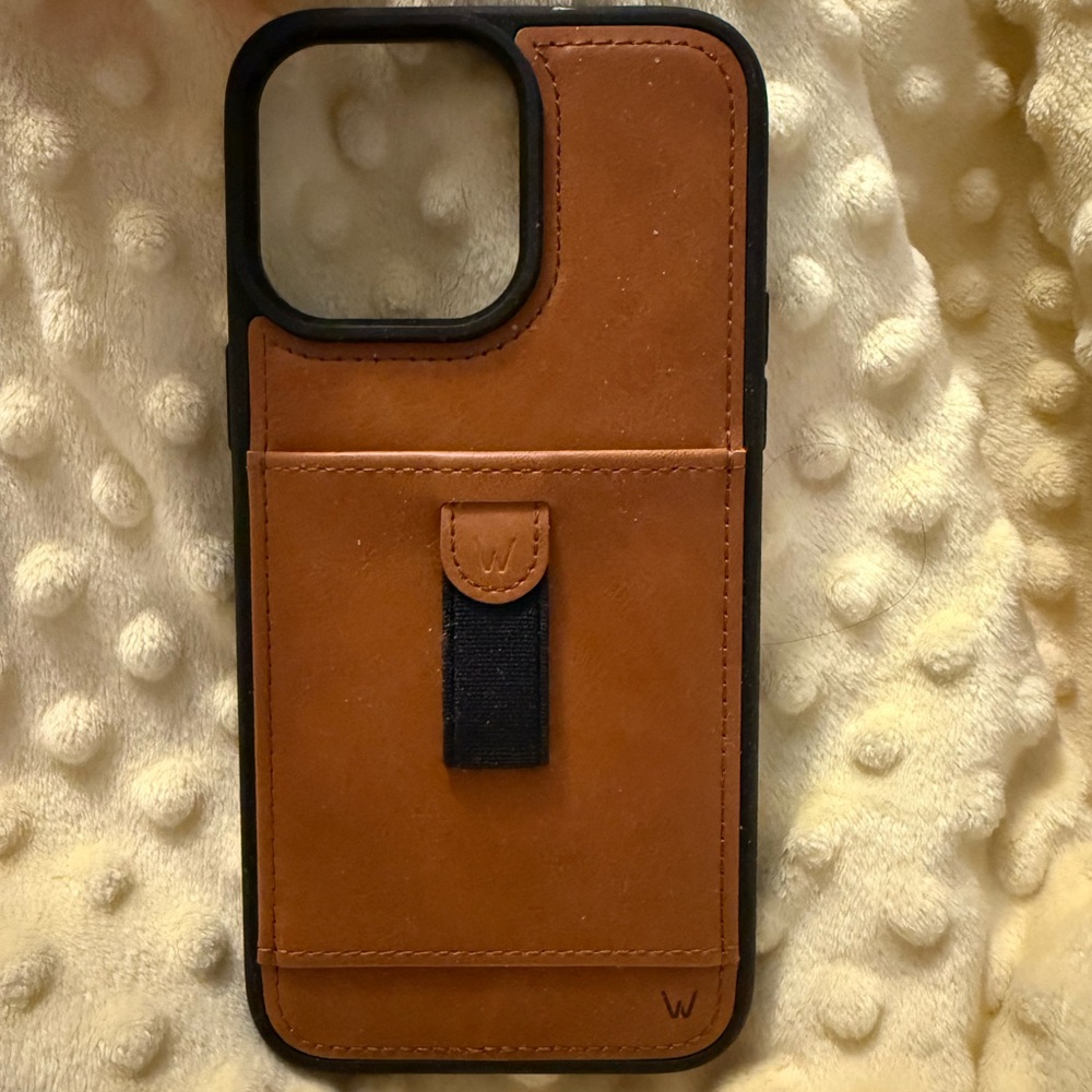 Premium Leather Phone Case - Brown iPhone 14 Pro Max